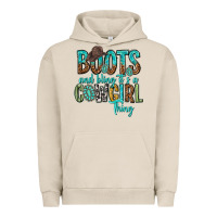 Pigment French Oak boots and bling its a cowgirl thing Urban Hoodie - texasbilliewilder