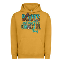 Pigment Peanut Butter boots and bling its a cowgirl thing Urban Hoodie - texasbilliewilder