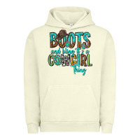 Pigment Pistachio boots and bling its a cowgirl thing Urban Hoodie - texasbilliewilder