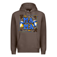 Coffee volleyball mama with leopard Premium Hoodie - Zillion Design Studio