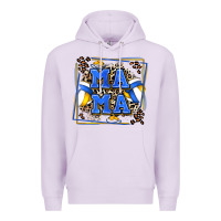 Lilac volleyball mama with leopard Premium Hoodie - Zillion Design Studio