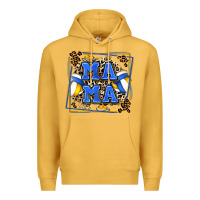 Mustard volleyball mama with leopard Premium Hoodie - Zillion Design Studio