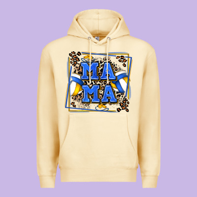 Volleyball Mama With Leopard Premium Hoodie Designed By Zillion Design Studio