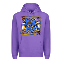 Purple volleyball mama with leopard Premium Hoodie - Zillion Design Studio