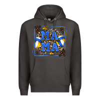 Smoke volleyball mama with leopard Premium Hoodie - Zillion Design Studio