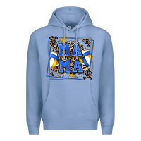 Colony Blue volleyball mama with leopard Premium Hoodie - Zillion Design Studio