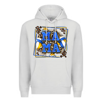Dove Grey volleyball mama with leopard Premium Hoodie - Zillion Design Studio