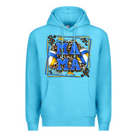Ocean Blue volleyball mama with leopard Premium Hoodie - Zillion Design Studio