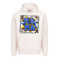 Pale Pink volleyball mama with leopard Premium Hoodie - Zillion Design Studio