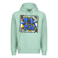 Seafoam volleyball mama with leopard Premium Hoodie - Zillion Design Studio