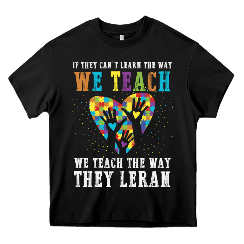 Autism Awareness Teacher Heavy Core Tee by CowhideDigitalArt | Teevron