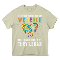 Mossy Autism Awareness Teacher Heavy Core Tee - CowhideDigitalArt