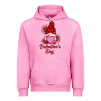 Fuchsia Pink happy valentine's day gnomes with sunflower Urban Hoodie - RanaPortraitStore