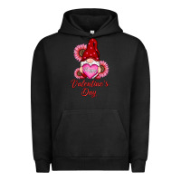 Pigment Black happy valentine's day gnomes with sunflower Urban Hoodie - RanaPortraitStore