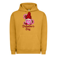 Pigment Peanut Butter happy valentine's day gnomes with sunflower Urban Hoodie - RanaPortraitStore