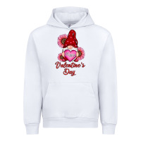 White happy valentine's day gnomes with sunflower Urban Hoodie - RanaPortraitStore