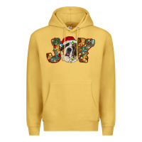 Antique Gold Saint Bernard Christmas joy, Premium Hoodie - RanaPortraitStore