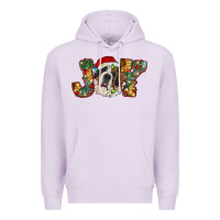 Lilac Saint Bernard Christmas joy, Premium Hoodie - RanaPortraitStore