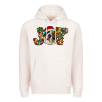 Pale Pink Saint Bernard Christmas joy, Premium Hoodie - RanaPortraitStore