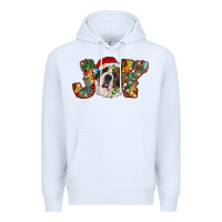 White Saint Bernard Christmas joy, Premium Hoodie - RanaPortraitStore