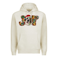 Oatmeal Heather Saint Bernard Christmas joy, Premium Hoodie - RanaPortraitStore