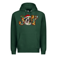 Sports Green Saint Bernard Christmas joy, Premium Hoodie - RanaPortraitStore