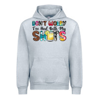 Heather Grey don t worry i ve had both my shots Urban Hoodie - Zillion Design Studio