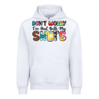 White don t worry i ve had both my shots Urban Hoodie - Zillion Design Studio