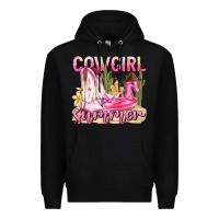 Black cowgirl summer Premium Hoodie - texasbilliewilder