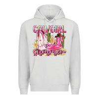Dove Grey cowgirl summer Premium Hoodie - texasbilliewilder