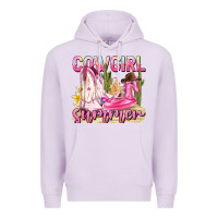 Lilac cowgirl summer Premium Hoodie - texasbilliewilder