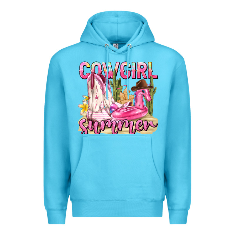 Cowgirl Summer Premium Hoodie by texasbilliewilder | Teevron