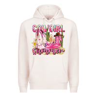 Pale Pink cowgirl summer Premium Hoodie - texasbilliewilder