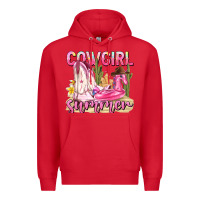Red cowgirl summer Premium Hoodie - texasbilliewilder