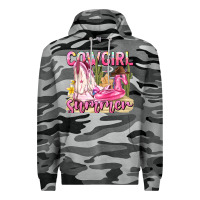 Slate Camo cowgirl summer Premium Hoodie - texasbilliewilder