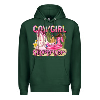 Sports Green cowgirl summer Premium Hoodie - texasbilliewilder