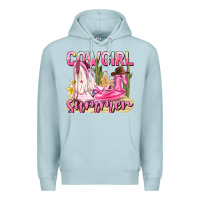 Blue Mist cowgirl summer Premium Hoodie - texasbilliewilder