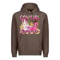 Coffee cowgirl summer Premium Hoodie - texasbilliewilder