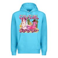 Ocean Blue cowgirl summer Premium Hoodie - texasbilliewilder