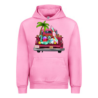 Fuchsia Pink summer truck farm truck Urban Hoodie - Zillion Design Studio