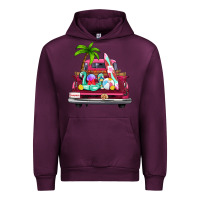 Mauve Wine summer truck farm truck Urban Hoodie - Zillion Design Studio