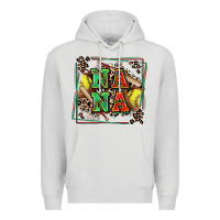 Dove Grey softball nana with leopard Premium Hoodie - Zillion Design Studio