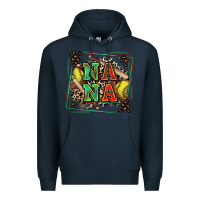 Navy softball nana with leopard Premium Hoodie - Zillion Design Studio