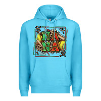 Ocean Blue softball nana with leopard Premium Hoodie - Zillion Design Studio