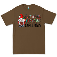 Cacao just a girk who loves christmas Premium Tee - CowhideDigitalArt