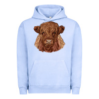 Pigment Grape Ice highland cow Urban Hoodie - RanaPortraitStore