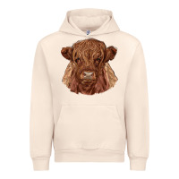 Sandshell highland cow Urban Hoodie - RanaPortraitStore