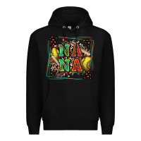 Black softball nana with leopard Premium Hoodie - Zillion Design Studio