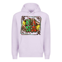 Lilac softball nana with leopard Premium Hoodie - Zillion Design Studio