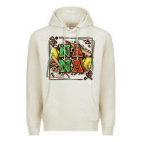 Oatmeal Heather softball nana with leopard Premium Hoodie - Zillion Design Studio